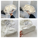 Dumpling Handbags Female Shoulder Bags Underarm Bag Fold Cloud Crossbody Bags