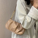 Women's Small Chain Messenger Bag Soft Shoulder Handbag