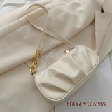 Women's Small Chain Messenger Bag Soft Shoulder Handbag