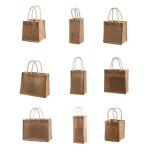 Durable Burlap Tote Shopping Bag Jute Reusable Grocery Bag