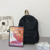 Canvas Women Backpack Student Rucksack Female Travel Bag