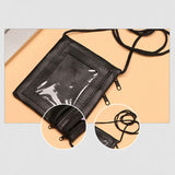 Crossbody Travel Document Bag with Hidden Security Pouch