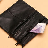 Crossbody Travel Document Bag with Hidden Security Pouch