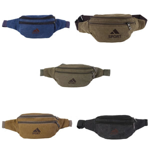 Men Fanny Waist Pack Belt Hip Bum Military Running Bag Pouch