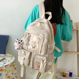 Durable Zipper Backpack for College Students