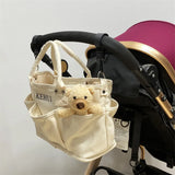 Durable Oxford Mommy Bag Baby Diaper Bag Travel Milk Bottle Handbag