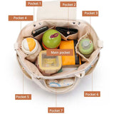Durable Oxford Mommy Bag Baby Diaper Bag Travel Milk Bottle Handbag