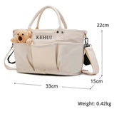 Durable Oxford Mommy Bag Baby Diaper Bag Travel Milk Bottle Handbag