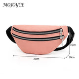 Women Suede Waist Belt Pack Zipper Shoulder Crossbody Bag