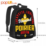 Dustin Poirier Diamond Backpack Large Capacity