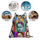 Dwight Schrute Diptych Backpack Drawstring Bags Gym Bag Waterproof