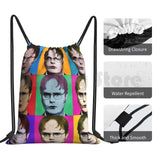Dwight Schrute Diptych Backpack Drawstring Bags Gym Bag Waterproof