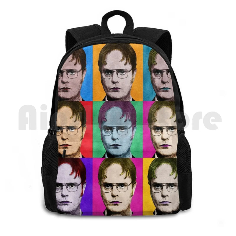 Dwight Schrute Diptych Outdoor Hiking Backpack