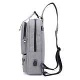 Dxyizucanvas Chest Bags Backpack Multi-pockets Men Bags Causal Shoulder Bags