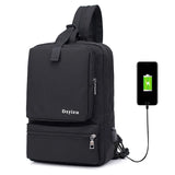 Dxyizucanvas Chest Bags Backpack Multi-pockets Men Bags Causal Shoulder Bags