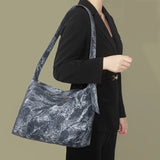 Dyed Denim Women Shoulder Bag Large Capacity Crossbody Bag Handbag