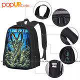 Dying Fetus Demon In Hell Skulls Backpack Large Capacity Travel Schoolbag