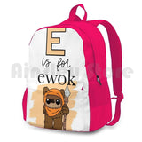 E Is For Ewok Outdoor Hiking Backpack Sports Bag