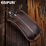 Leather Key Wallet Pouch Business Men Key Case Bag Holder