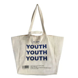 ELVASEK Canvas Shopping Bag Letters Print Cotton Shoulder Women Eco H