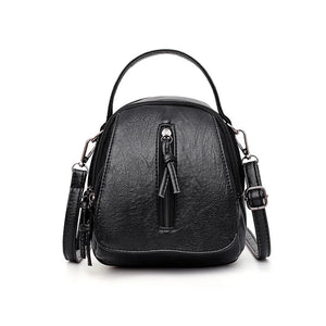 Vintage Soft Leather Shoulder Bag Large Capacity
