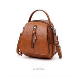 Vintage Soft Leather Shoulder Bag Large Capacity