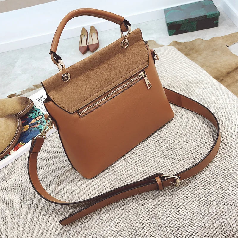 Vintage Shoulder Bag For Women Autumn Frosted Bag Female All-match Small Square