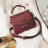 Vintage Shoulder Bag For Women Autumn Frosted Bag Female All-match Small Square
