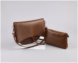 Vintage saddle bag women shoulder pack wide strap large capacity lady handbag