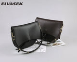 Vintage saddle bag women shoulder pack wide strap large capacity lady handbag