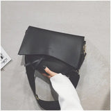 Vintage saddle bag women shoulder pack wide strap large capacity lady handbag