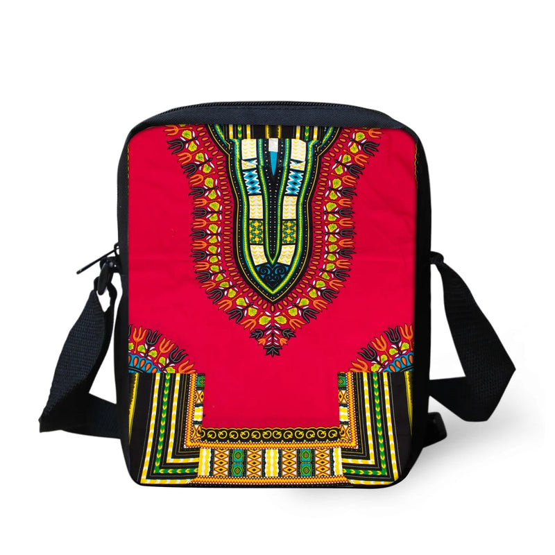 African Traditional Art Messenger Bags Women Retro School Crossbody Bag