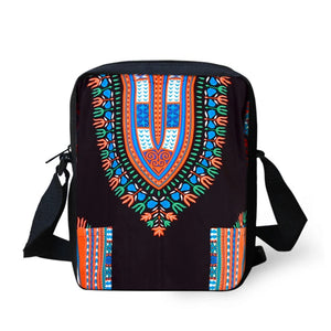 African Traditional Art Messenger Bags Women Retro School Crossbody Bag