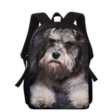 Backpack Dog Printing School Bags For Teenager Book Bag Women 15 Inch