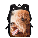 Backpack Dog Printing School Bags For Teenager Book Bag Women 15 Inch