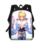 Anime Fate Printing Backpack For Women Kids Bagpack Girls Boys Book Bag