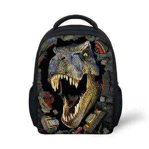 Dinosaur Printing School Backpack For Boys Girls