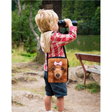 ELVISWORDS Fire Foot-Ball Print Crossbody Bag Boys Girls School Shoulder Bags