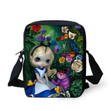 ELVISWORDS Gothic 3d Print Messenger Bags Girls Mini Totes Women Crossbody Bag