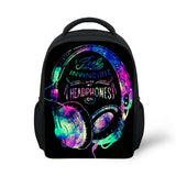 ELVISWORDS Cartoon Music School Backpack for Kids