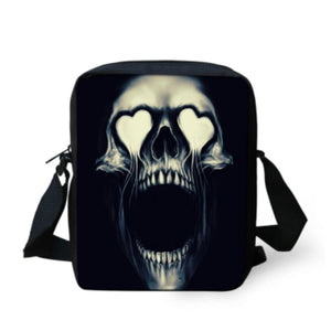 Punk Skull Printing Crossbody Bag for Women
