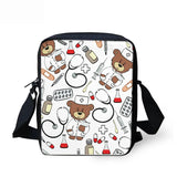 Cartoon Bear Nurse Bag Teen Crossbody Girls Shoulder Bookbag