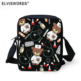 Cartoon Bear Nurse Bag Teen Crossbody Girls Shoulder Bookbag