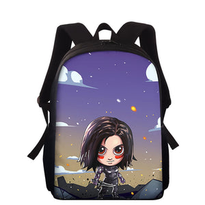 Battle Angel Print School Bag For Teenagers
