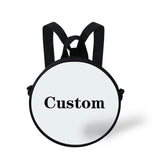 Winter Scenery Pattern Round Shoulder Bags For Women Boys Girls