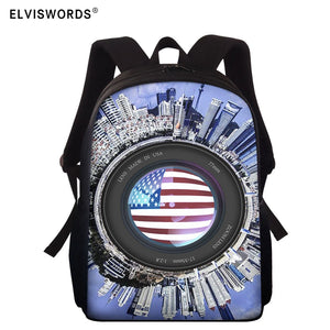 American Flag Backpack for Boys Girls Kids Schoolbag