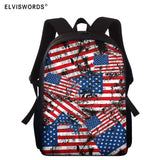 American Flag Backpack for Boys Girls Kids Schoolbag