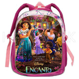 ENCANTO Girls School Bags Children Backpack Cartoon Princess Schoolbag Mirabel M