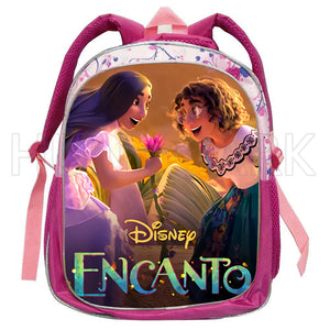 ENCANTO Girls School Bags Children Backpack Cartoon Princess Schoolbag Mirabel M