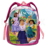 ENCANTO Girls School Bags Children Backpack Cartoon Princess Schoolbag Mirabel M